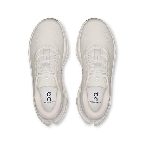 On Women's Cloudrunner 3 Sneakers, White | Ivory, 7.5 Medium US