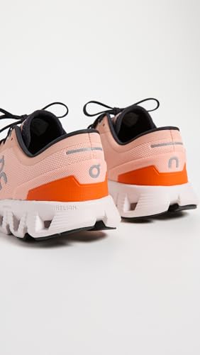 On Women's Cloud X 3 Sneakers, Rose/Sand, Pink, 11 Medium US