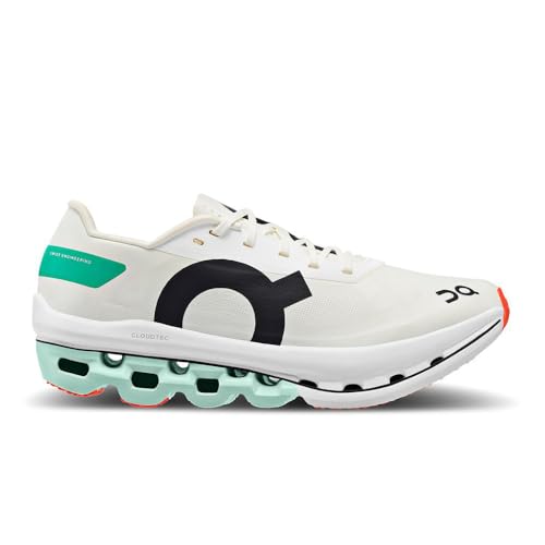 On Running Women's Cloudboom Echo Running Shoes Sneakers (White × Green, US Footwear Size System, Adult, Women, Numeric, Medium, 7)