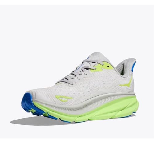 Hoka Men's Clifton 9 Stardust/Electric Cobalt 12.5 Medium