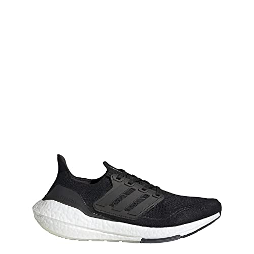 adidas Women's Ultraboost 21, Black/Black/Grey, 8.5
