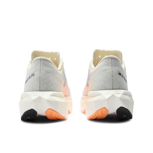 New Balance Women's FuelCell SuperComp Elite V4 Running Shoe, White/Angora/Hot Mango, 6.5 M