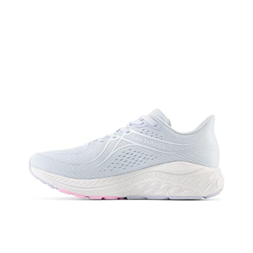 New Balance Kid's Fresh Foam X 860 V13 Running Shoe, Moon Dust/Neon Pink, 6.5 Medium US