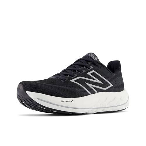 New Balance Women's Fresh Foam X Vongo V6 Running Shoe, Black/White, 9 W