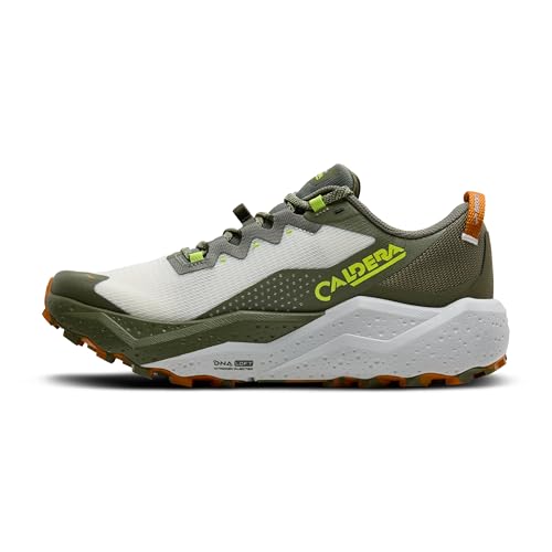 Brooks Men’s Caldera 8 Ultra Trail Running Shoe - Dusty Olive/Lime/Oyster - 7 Medium