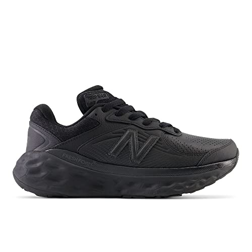 Women's New Balance Fresh Foam X 840F v1 Walking Shoes in Black/Black/Blacktop alternate view 3