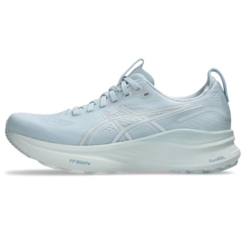 ASICS Women's Gel-Kayano 32 Running Shoes, 9, Sky/Pure Silver