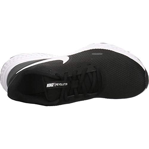 Nike Women's Women's Nike Revolution 5 Athletic Shoe, Black/White-Anthracite, 5 Regular US