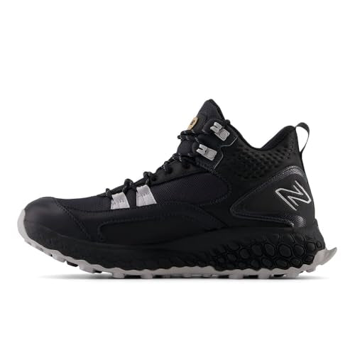 Women's New Balance Fresh Foam X Hierro Mid v1 Trail Shoes in Black/Pearl Grey/Phantom alternate view 2