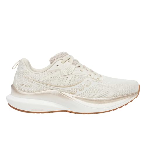 Saucony Women's Tempus 2 Sneaker, Almond, 7