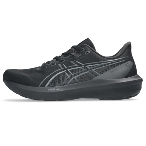 ASICS Men's GT-1000 15 Running Shoes, 15, Black/Black