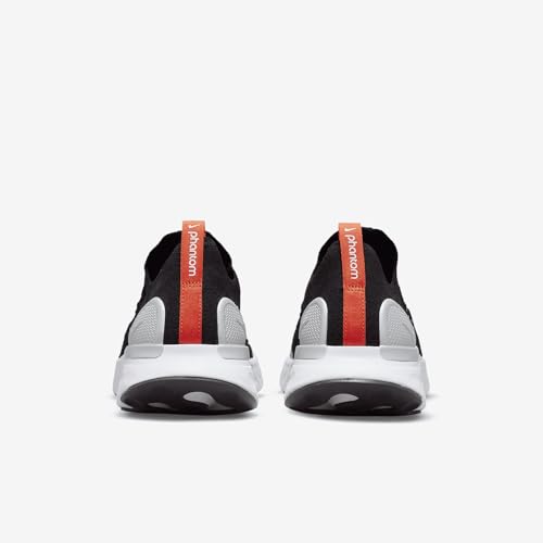 Nike Men's React Phantom Run Fk 2 Running Cj0277 Shoes, Black/Team Orange/Electric Gre, 10
