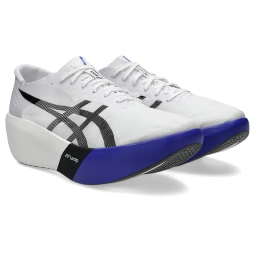 ASICS Unisex METASPEED RAY Running Shoes, 12M / 13.5W, White/Cobalt Burst