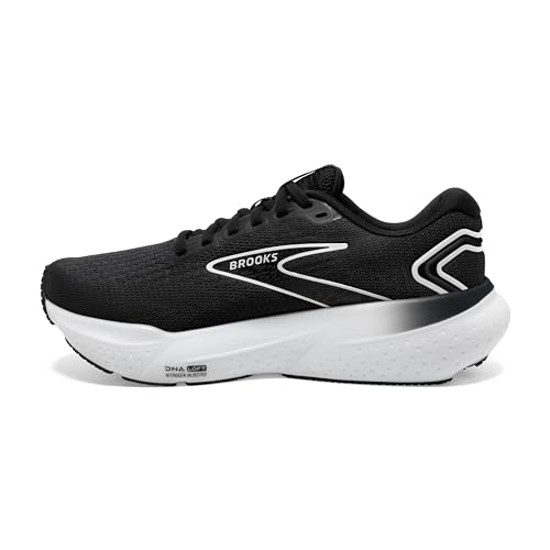 Brooks Men’s Glycerin 21 Neutral Running Shoe - Black/Grey/White - 9 Wide