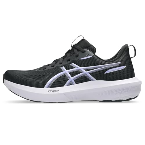 ASICS Women's GT-1000 14 Running Shoes, 9.5, Black/Lilac HINT
