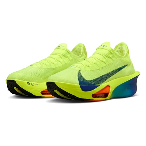 Nike Air Zoom Alphafly Next% 3 Mens Running Shoes Color: Neon Yellow/Dark Blue Size: EUR 42.5 | US 9 | UK 8