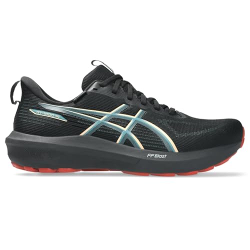 ASICS Men's GT-1000 14 Running Shoes, 9, Black/Apricot Crush