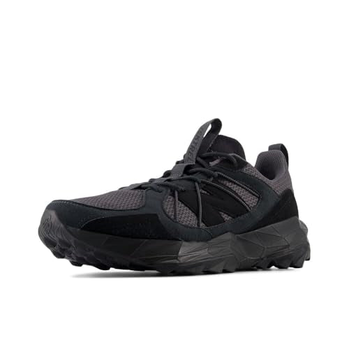 New Balance Men's DynaSoft TEKTREL V1 Suede Trail Running Shoe, Black/Phantom/Magnet, 10 M