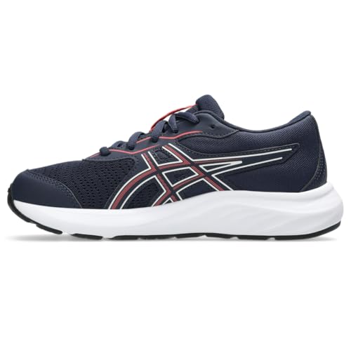 ASICS Kid's Contend 9 Grade School Running Shoe, 1.5, Midnight/Flash RED