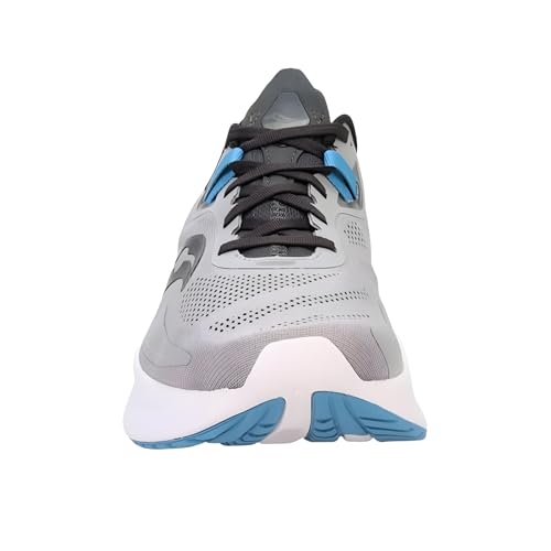 Saucony Men's Guide 15 Sneaker, Alloy/Topaz, 12