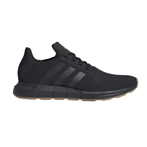 adidas Originals Men's Swift Run Shoe, Black/Black/Gum, 4
