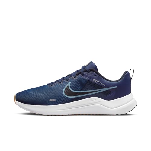 NIKE Men's Downshifter 12 Sneaker, 400 Blue, 10.5 UK