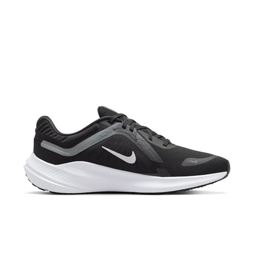 Nike Men's Quest 5 Sneaker, Black White Smoke Grey Dk Smoke Grey, 10.5