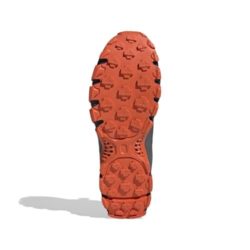 adidas Men's Terrex Rockadia Trail Running, Carbon/Black/Semi Impact Orange, 13