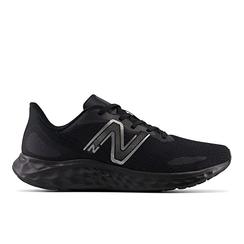New Balance Men's Fresh Foam Arishi V4 Slip-Resistant Running Shoe, Black/Black Metallic/Black, 11 M