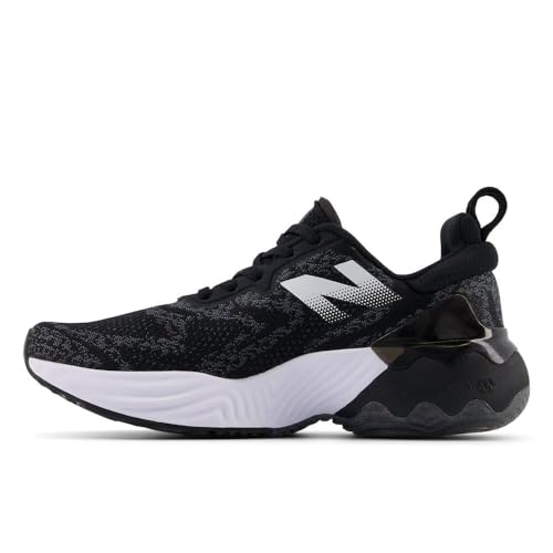 New Balance Women's FuelCell Rebel TR V2 Running Shoe, Black/White/Bleached Lime Glo, 12 M