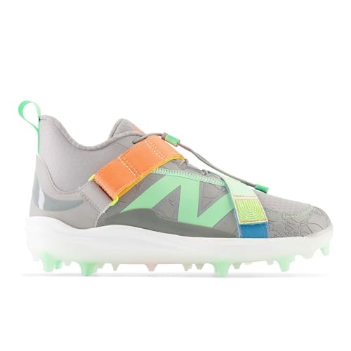 New Balance Unisex FuelCell Lindor V2 Comp Baseball Shoe,Team Away Grey/Electric Jade/Neon Dragonfly,Men 8 / Women 9.5