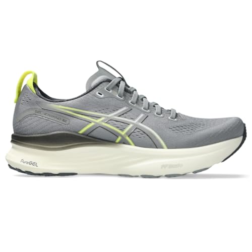ASICS Men's Gel.Kayano 32 Running Shoes, 10, Gravel/Citron