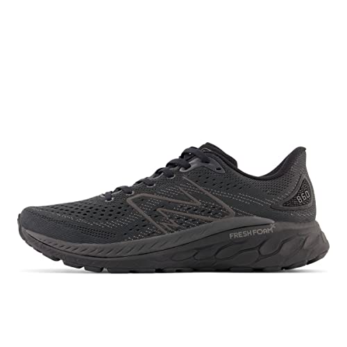 New Balance Men's Fresh Foam 860 V13 Running Shoe, Black/Phantom, 11.5 Medium