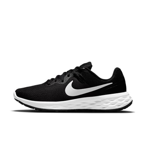 Nike Men's Revolution 5 Flyease Running Shoe, Black White Iron Grey, 7.5 UK