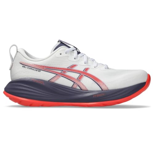 ASICS Women's Gel-Cumulus 27 Running Shoes, 12, White/Greyish Purple