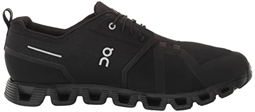 On Men's Cloud 5 Waterproof Sneakers, Black/Black, 9.5