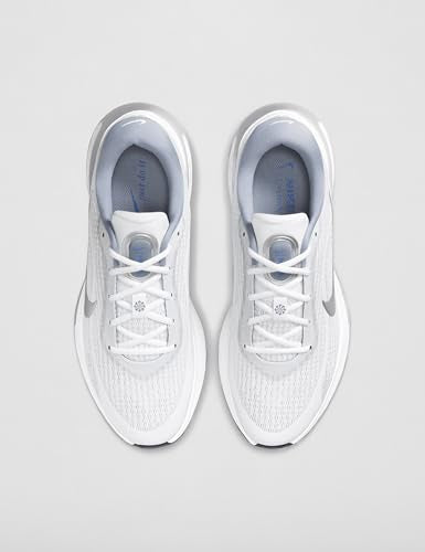 Nike Men's Journey Run Road Running Shoes, White/Metallic Silver-Black-Ashen Slate, 10