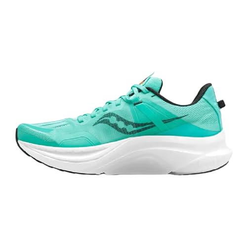 Saucony Men's Tempus Sneaker, Coolmint/Zest, 8.5
