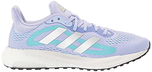 adidas Womens Solar Glide 4 Violet Tone/Silver Metallic/Orange Tint 10