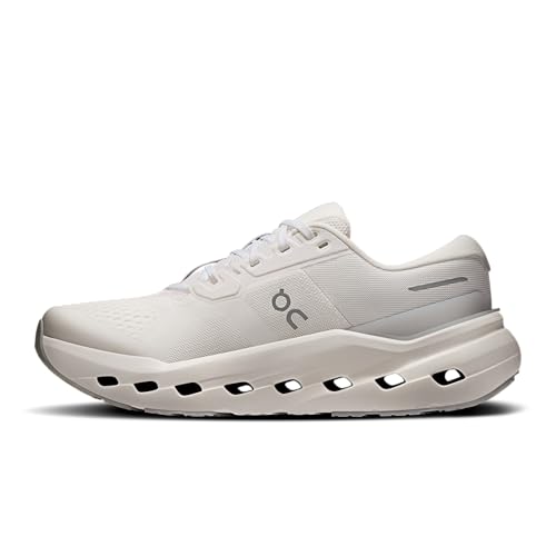 On Women's Cloudrunner 3 Sneakers, White | Ivory, 10 Medium US