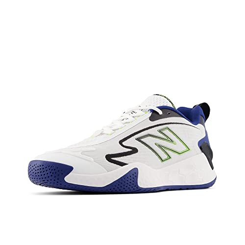 New Balance Men's Fresh Foam X CT-Rally V1 Tennis Shoe, White/Navy, 7.5 W