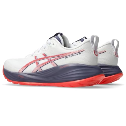 ASICS Women's Gel-Cumulus 27 Running Shoes, 12, White/Greyish Purple