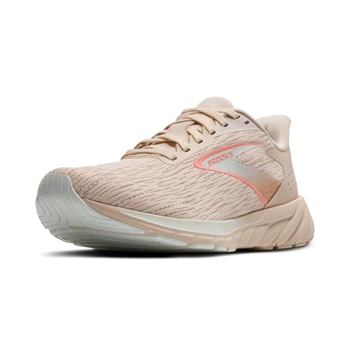 Brooks Women’s Anthem 7 Neutral Running Shoe - Almond/Grey/Desert Flower - 8.5 Medium