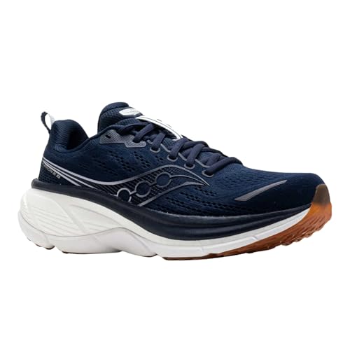Saucony Men's Hurricane 25 Sneaker, Navy/Cloud, 11.5
