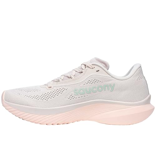 Saucony Women's Kinvara 15 Sneaker, Moon/Jade, 8