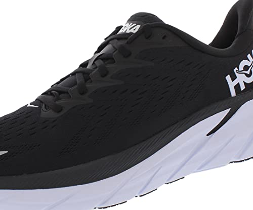 HOKA ONE ONE Clifton 8 Mens Shoes Size 10.5, Color: Black/White