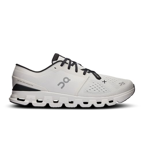 On Men's Cloud X 4 Sneakers, Ivory/Black, 8.5 Medium US
