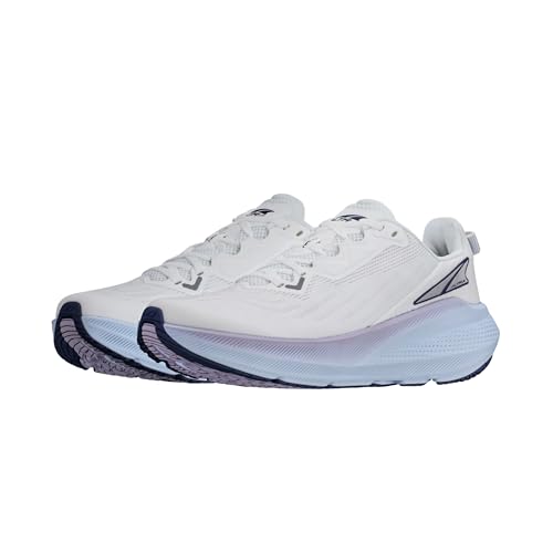 ALTRA Women's FWD VIA Road Running Shoe, White/Light Blue, 8.5