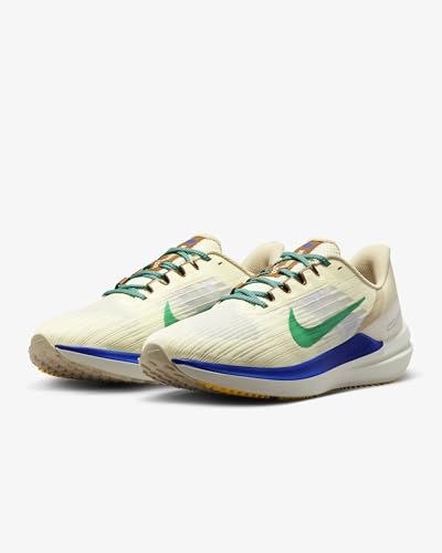 Nike Mens Air Winflo 9 PRM Running Shoe (Coconut Milk/Stadium Green-sanddrift, US Footwear Size System, Adult, Men, Numeric, Medium, 11.5)