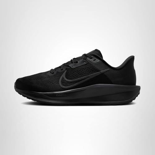 Nike Men's Quest 6 Road Running Shoes, Black/Dark Smoke Grey, 10